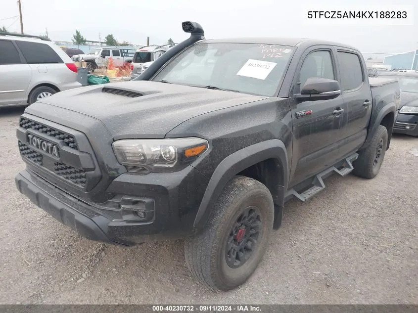 2019 Toyota Tacoma Trd Sport VIN: 5TFCZ5AN4KX188283 Lot: 40230732