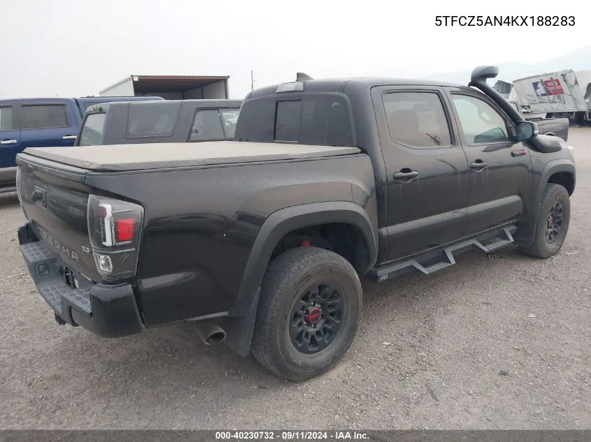 5TFCZ5AN4KX188283 2019 Toyota Tacoma Trd Sport