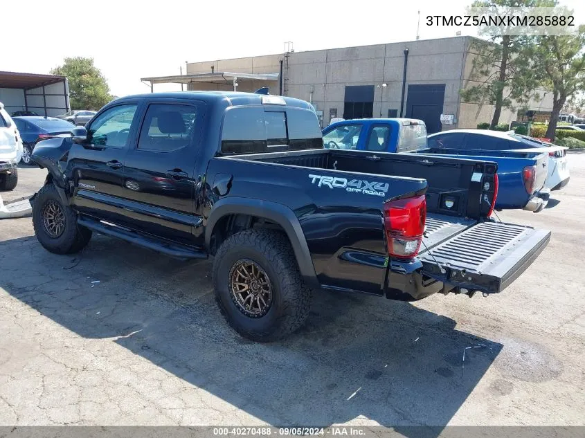 3TMCZ5ANXKM285882 2019 Toyota Tacoma Double Cab/Sr/Sr5/Trd Sport/Trd Off Road/Trd Pro