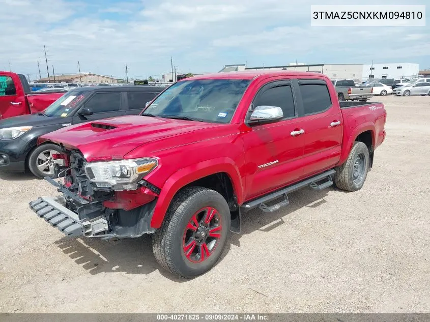 2019 Toyota Tacoma Trd Sport VIN: 3TMAZ5CNXKM094810 Lot: 40271825