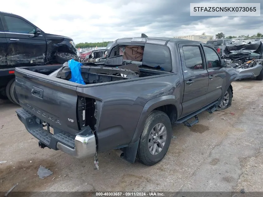 2019 Toyota Tacoma Sr5 V6 VIN: 5TFAZ5CN5KX073065 Lot: 40303657