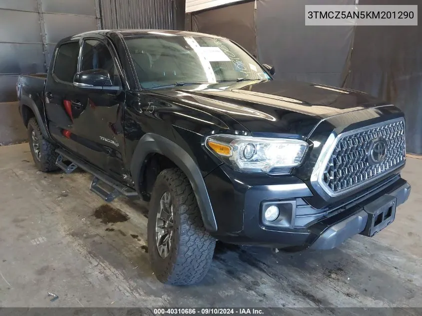 2019 Toyota Tacoma Trd Off Road VIN: 3TMCZ5AN5KM201290 Lot: 40310686