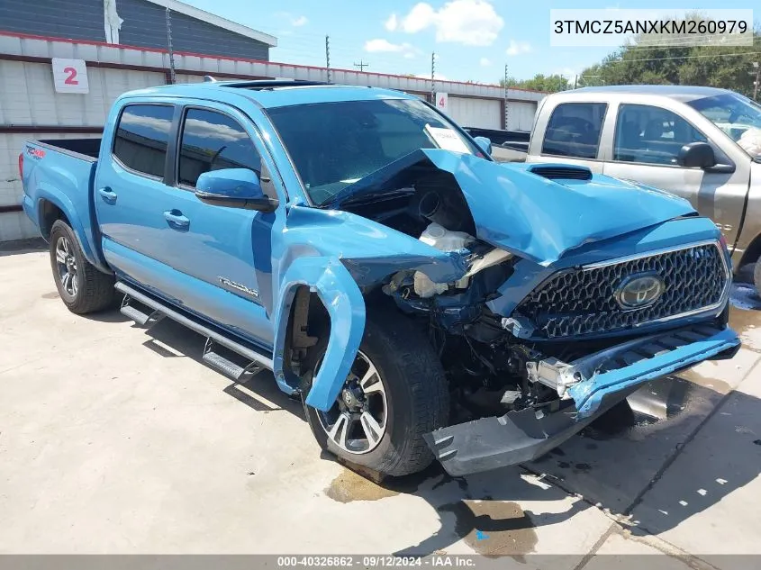 2019 Toyota Tacoma Trd Sport VIN: 3TMCZ5ANXKM260979 Lot: 40326862