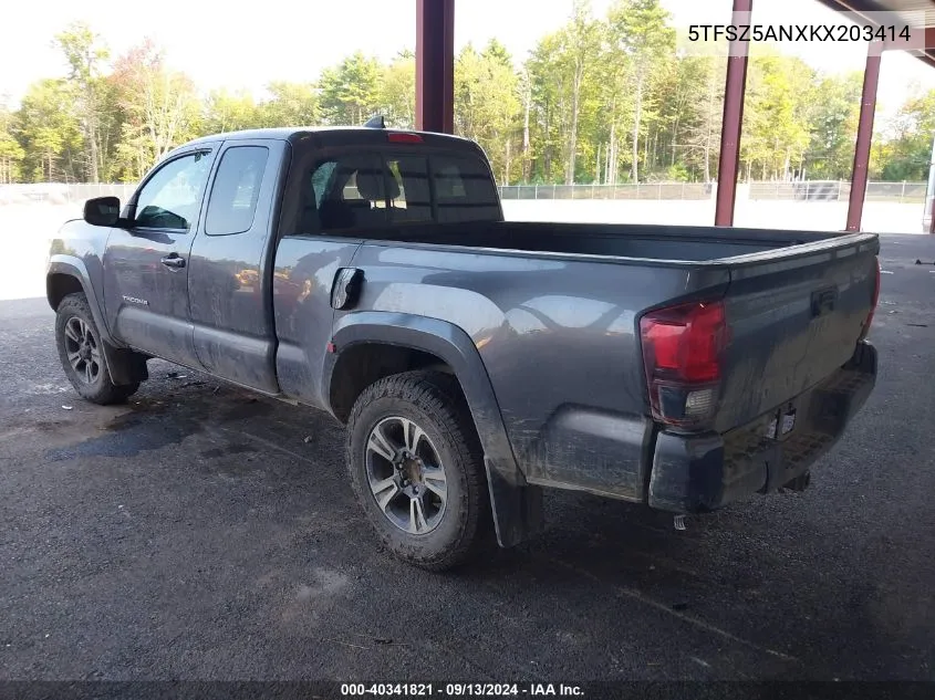 2019 Toyota Tacoma Trd Sport VIN: 5TFSZ5ANXKX203414 Lot: 40341821