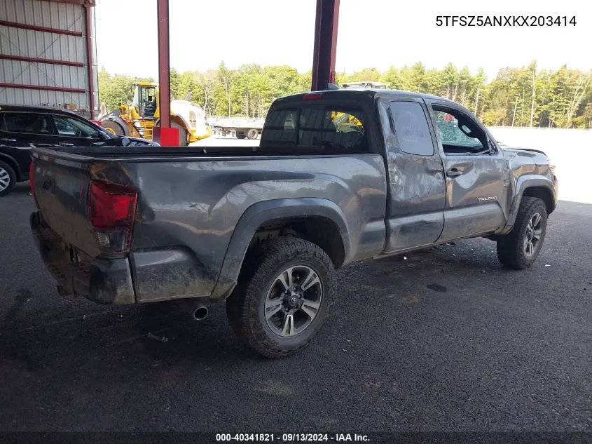 2019 Toyota Tacoma Trd Sport VIN: 5TFSZ5ANXKX203414 Lot: 40341821