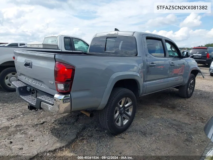 2019 Toyota Tacoma Sr5 V6 VIN: 5TFAZ5CN2KX081382 Lot: 40341834