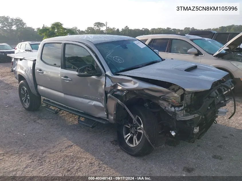 2019 Toyota Tacoma Trd Sport VIN: 3TMAZ5CN8KM105996 Lot: 40348143