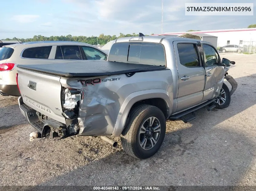 2019 Toyota Tacoma Trd Sport VIN: 3TMAZ5CN8KM105996 Lot: 40348143