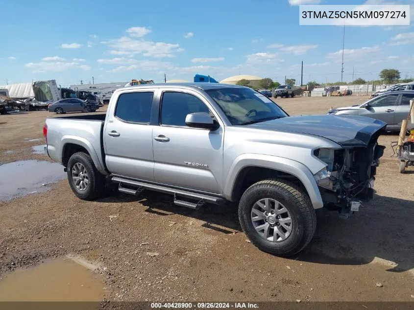 2019 Toyota Tacoma Sr5 V6 VIN: 3TMAZ5CN5KM097274 Lot: 40428900