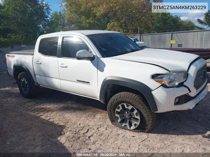 2019 Toyota Tacoma Trd Off Road VIN: 3TMCZ5AN4KM263229 Lot: 40442115