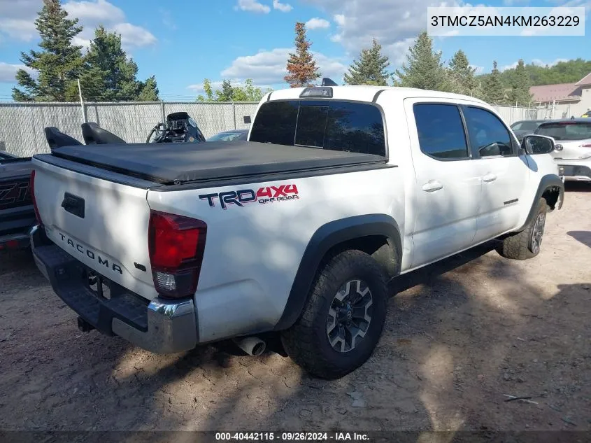 2019 Toyota Tacoma Trd Off Road VIN: 3TMCZ5AN4KM263229 Lot: 40442115