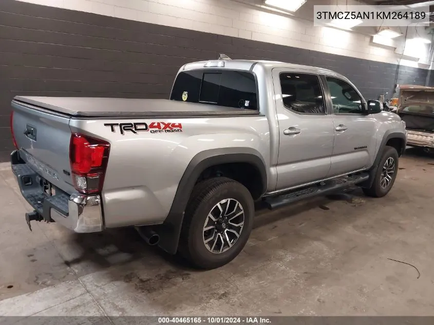 2019 Toyota Tacoma Trd Off Road VIN: 3TMCZ5AN1KM264189 Lot: 40465165