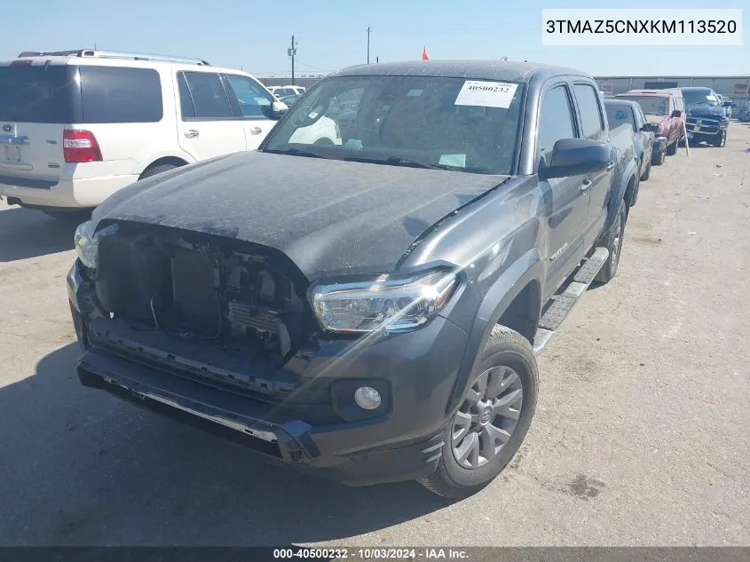 2019 Toyota Tacoma Sr5 V6 VIN: 3TMAZ5CNXKM113520 Lot: 40500232