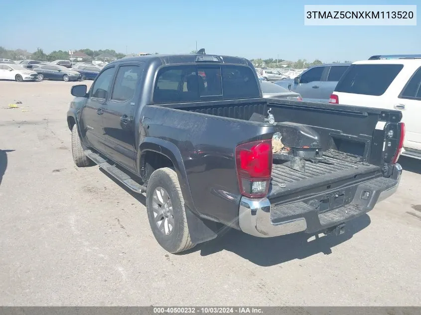 2019 Toyota Tacoma Sr5 V6 VIN: 3TMAZ5CNXKM113520 Lot: 40500232