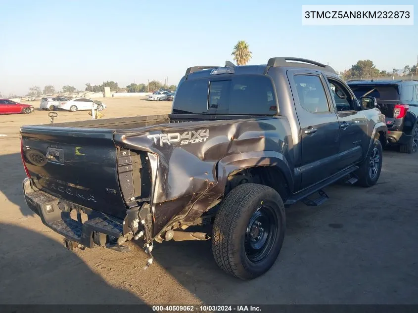 2019 Toyota Tacoma Trd Sport VIN: 3TMCZ5AN8KM232873 Lot: 40509062