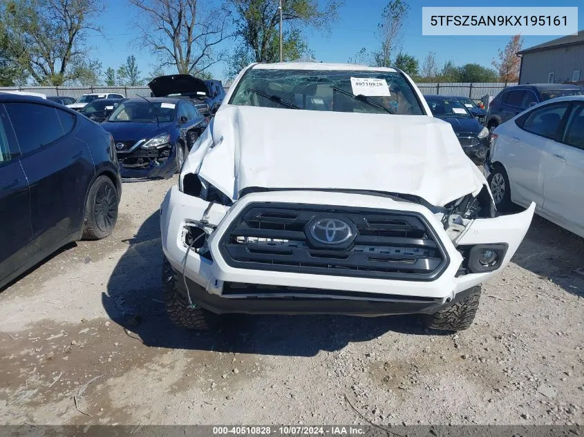 2019 Toyota Tacoma Sr V6 VIN: 5TFSZ5AN9KX195161 Lot: 40510828