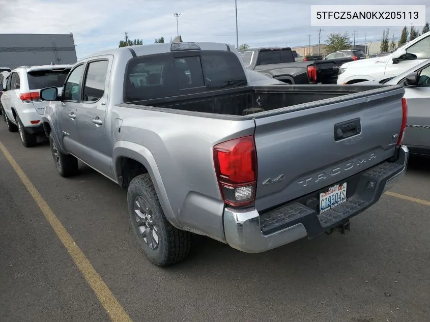 2019 Toyota Tacoma Sr5 V6 VIN: 5TFCZ5AN0KX205113 Lot: 40539573