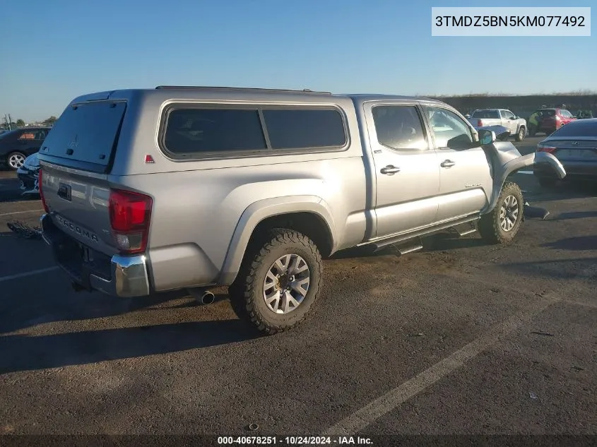 3TMDZ5BN5KM077492 2019 Toyota Tacoma Double Cab/Sr5/Trd Sport/