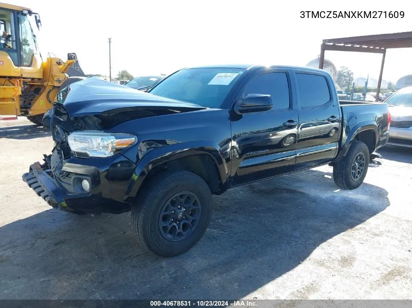 3TMCZ5ANXKM271609 2019 Toyota Tacoma Sr5 V6