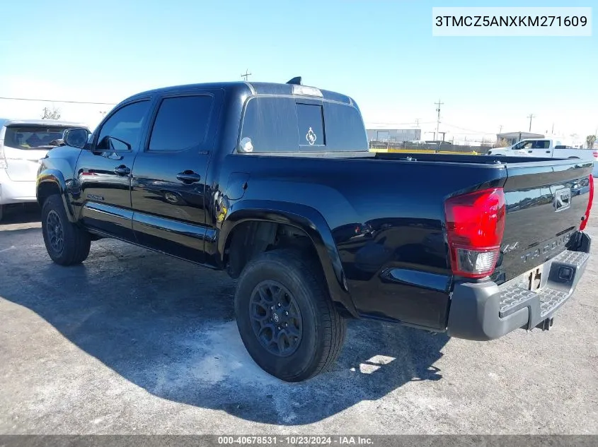 2019 Toyota Tacoma Sr5 V6 VIN: 3TMCZ5ANXKM271609 Lot: 40678531