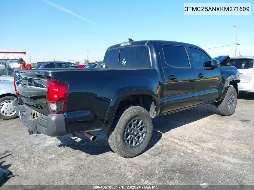 2019 Toyota Tacoma Sr5 V6 VIN: 3TMCZ5ANXKM271609 Lot: 40678531