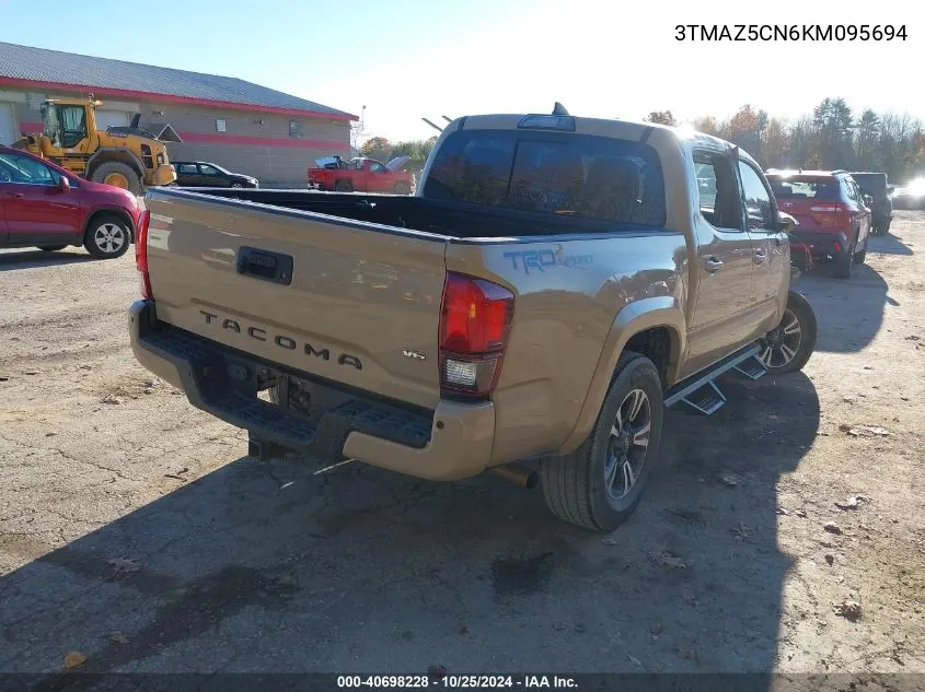 2019 Toyota Tacoma Trd Sport VIN: 3TMAZ5CN6KM095694 Lot: 40698228