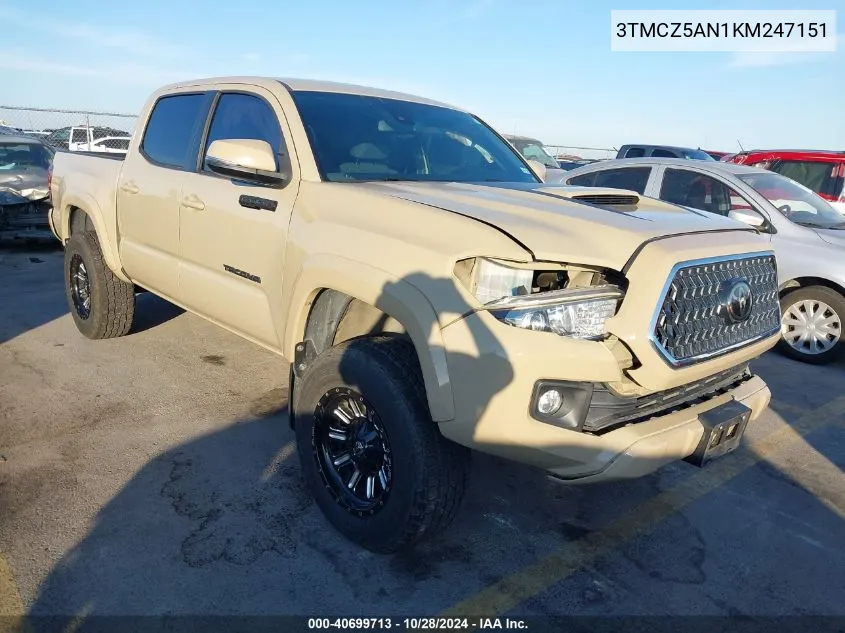 3TMCZ5AN1KM247151 2019 Toyota Tacoma Trd Sport