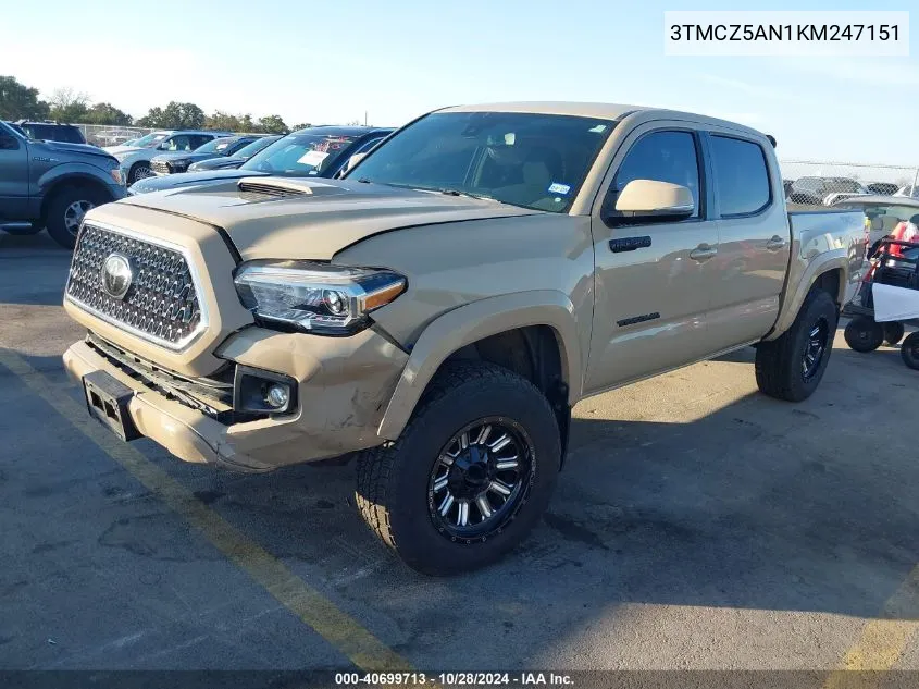 3TMCZ5AN1KM247151 2019 Toyota Tacoma Trd Sport