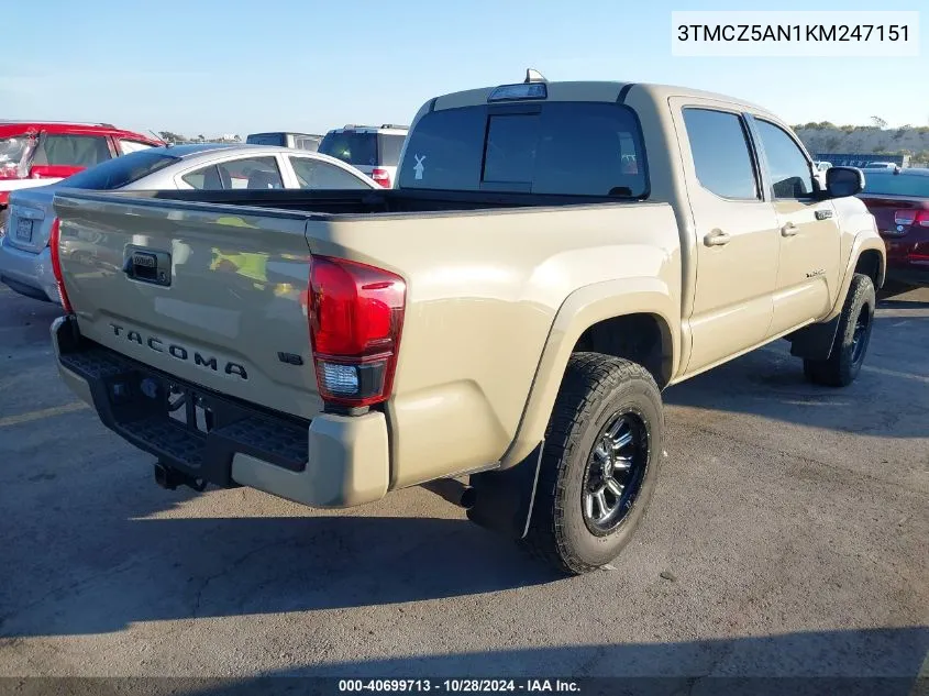 3TMCZ5AN1KM247151 2019 Toyota Tacoma Trd Sport