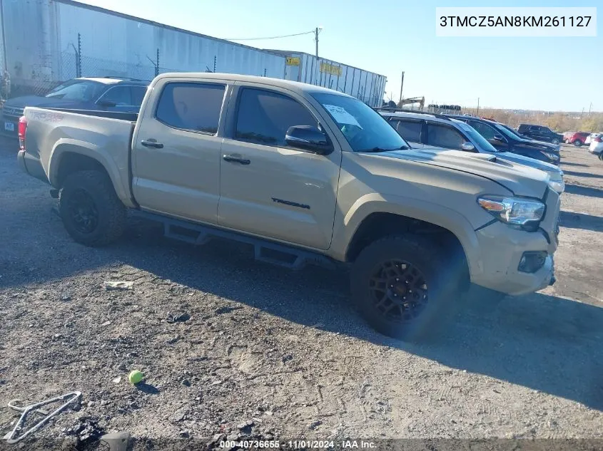 2019 Toyota Tacoma Trd Sport VIN: 3TMCZ5AN8KM261127 Lot: 40736655