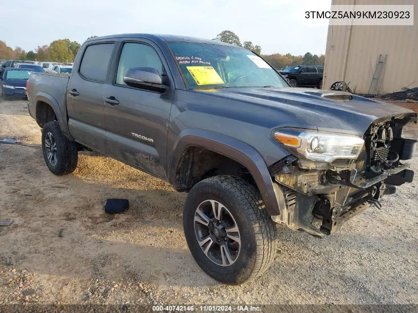 2019 Toyota Tacoma Trd Sport VIN: 3TMCZ5AN9KM230923 Lot: 40742146