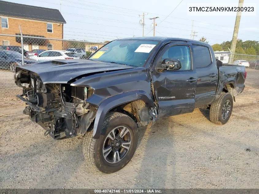 2019 Toyota Tacoma Trd Sport VIN: 3TMCZ5AN9KM230923 Lot: 40742146