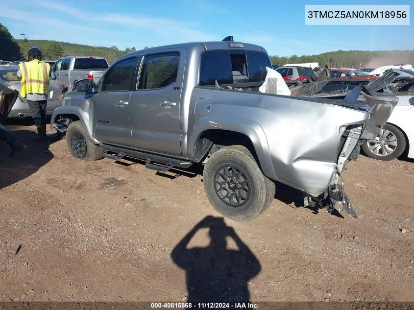 2019 Toyota Tacoma Sr5 V6 VIN: 3TMCZ5AN0KM18956 Lot: 40815868