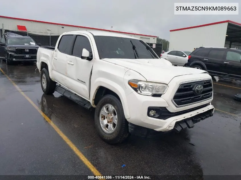 2019 Toyota Tacoma Sr5 V6 VIN: 3TMAZ5CN9KM089663 Lot: 40841386