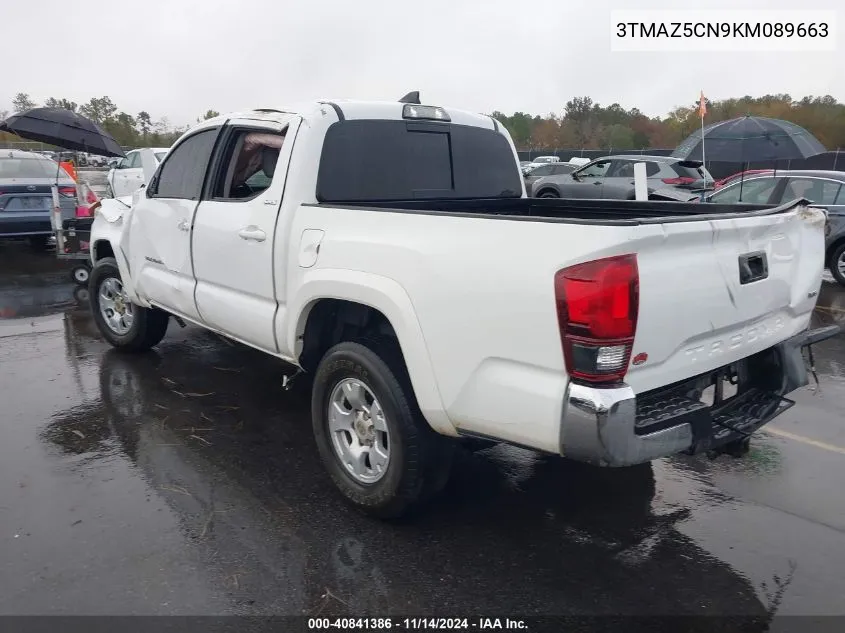 2019 Toyota Tacoma Sr5 V6 VIN: 3TMAZ5CN9KM089663 Lot: 40841386