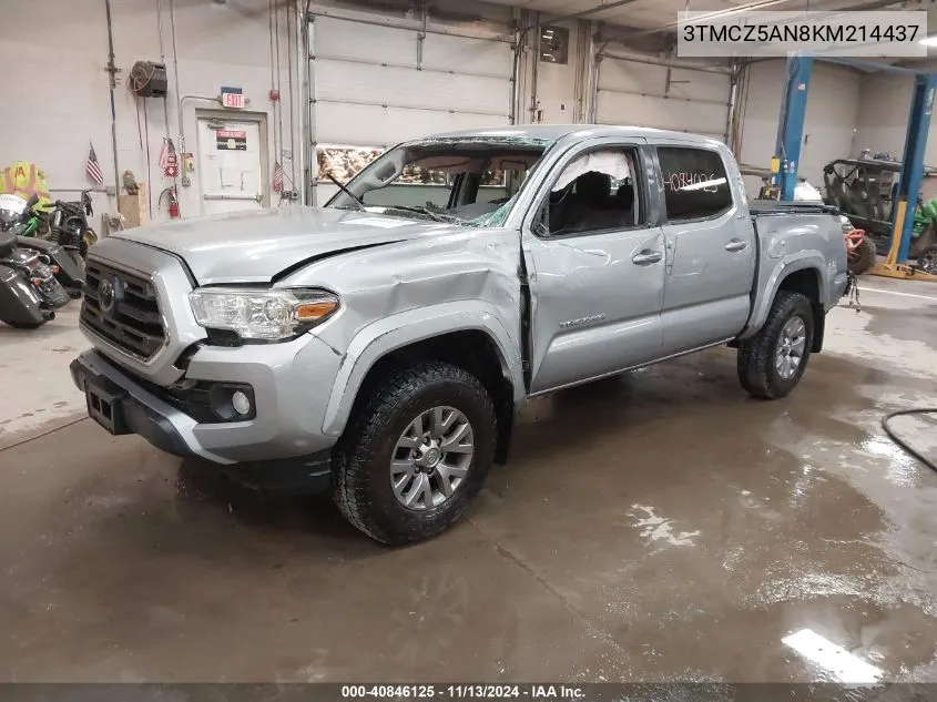 2019 Toyota Tacoma Sr5 V6 VIN: 3TMCZ5AN8KM214437 Lot: 40846125