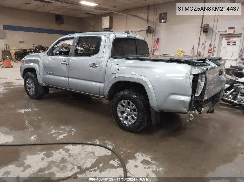 2019 Toyota Tacoma Sr5 V6 VIN: 3TMCZ5AN8KM214437 Lot: 40846125