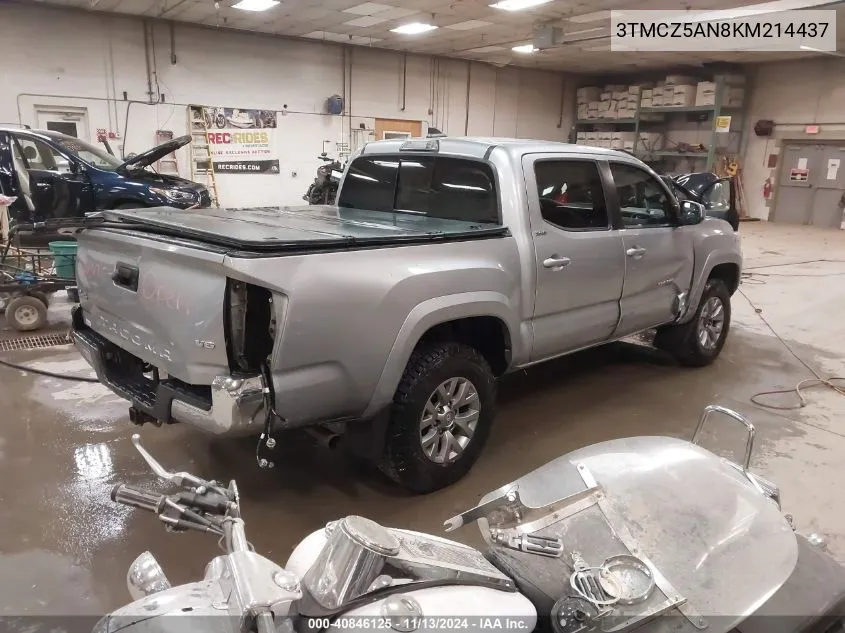 2019 Toyota Tacoma Sr5 V6 VIN: 3TMCZ5AN8KM214437 Lot: 40846125