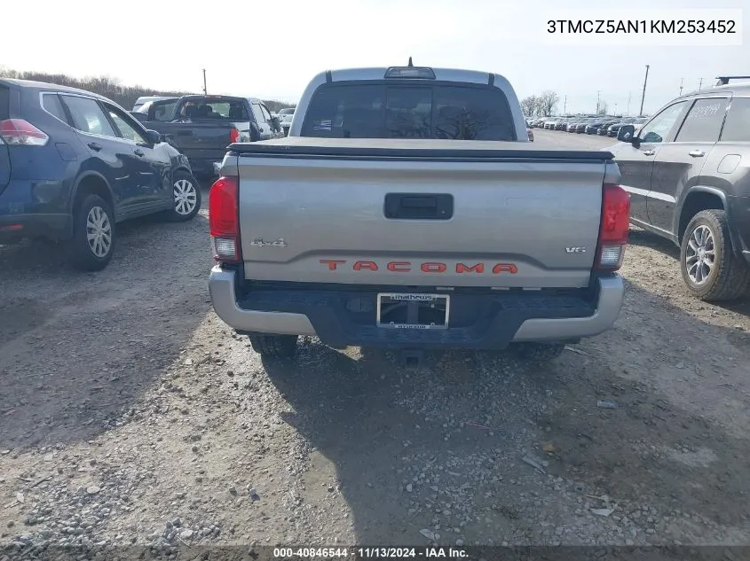 2019 Toyota Tacoma Sr V6 VIN: 3TMCZ5AN1KM253452 Lot: 40846544