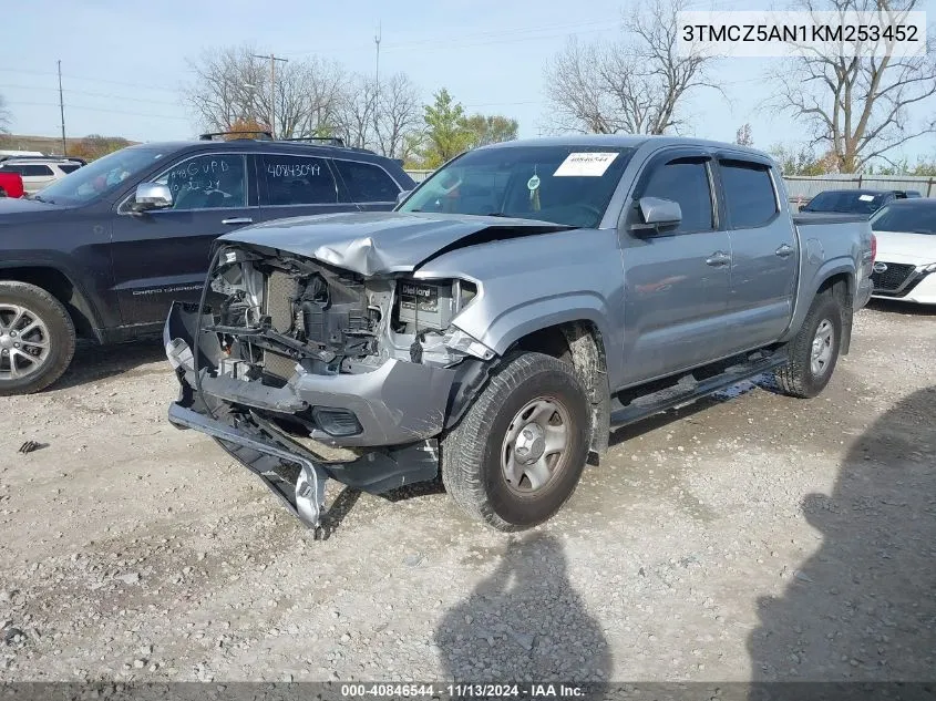 2019 Toyota Tacoma Sr V6 VIN: 3TMCZ5AN1KM253452 Lot: 40846544