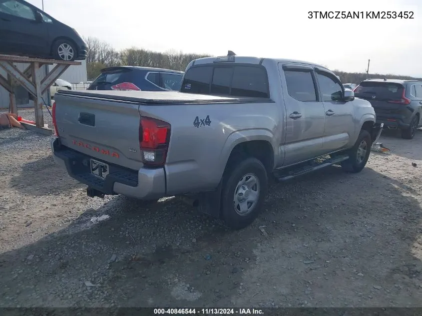 2019 Toyota Tacoma Sr V6 VIN: 3TMCZ5AN1KM253452 Lot: 40846544