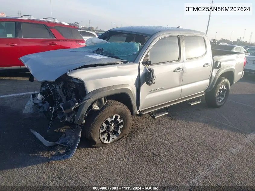 2019 Toyota Tacoma Trd Off Road VIN: 3TMCZ5AN5KM207624 Lot: 40877003