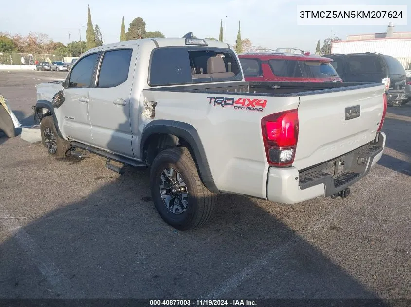 2019 Toyota Tacoma Trd Off Road VIN: 3TMCZ5AN5KM207624 Lot: 40877003