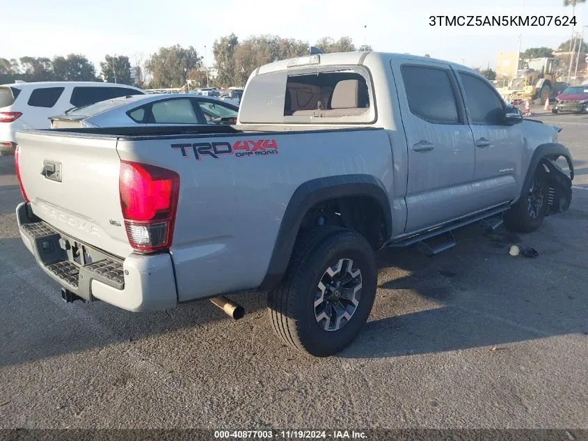 2019 Toyota Tacoma Trd Off Road VIN: 3TMCZ5AN5KM207624 Lot: 40877003