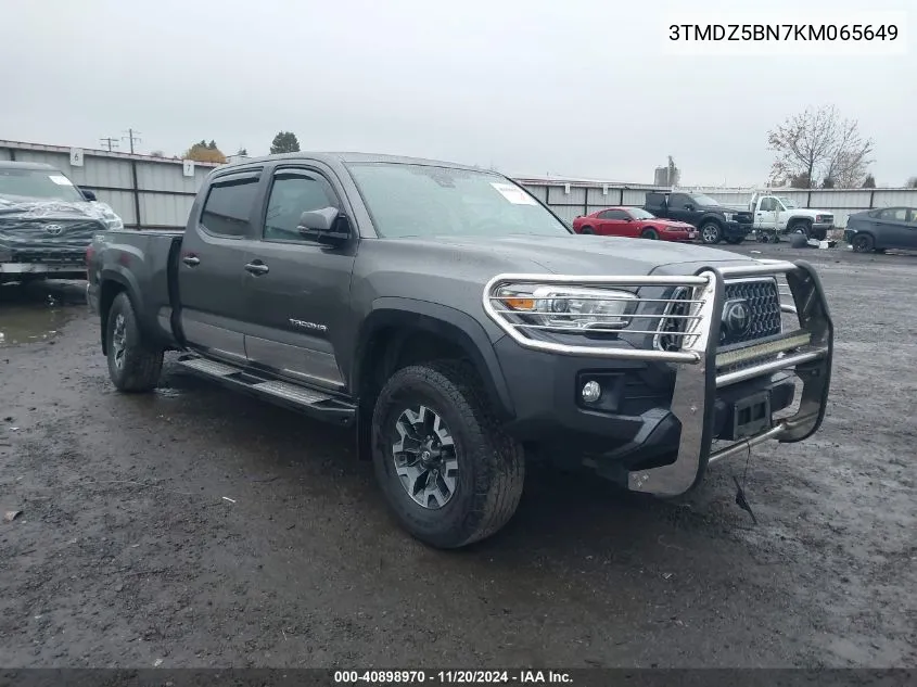 2019 Toyota Tacoma 4Wd Trd Off Road VIN: 3TMDZ5BN7KM065649 Lot: 40898970