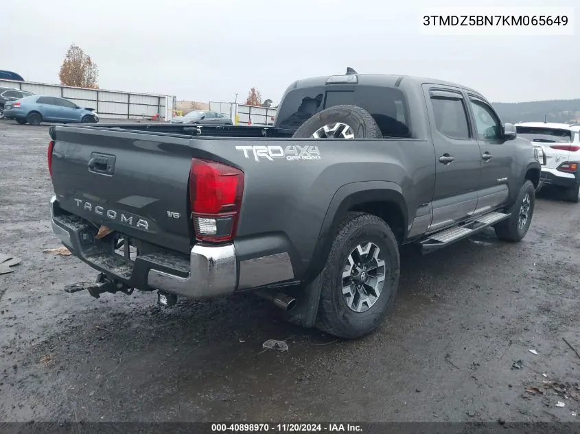 2019 Toyota Tacoma 4Wd Trd Off Road VIN: 3TMDZ5BN7KM065649 Lot: 40898970