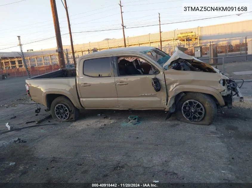 2019 Toyota Tacoma Sr5 V6 VIN: 3TMAZ5CN4KM091658 Lot: 40918442