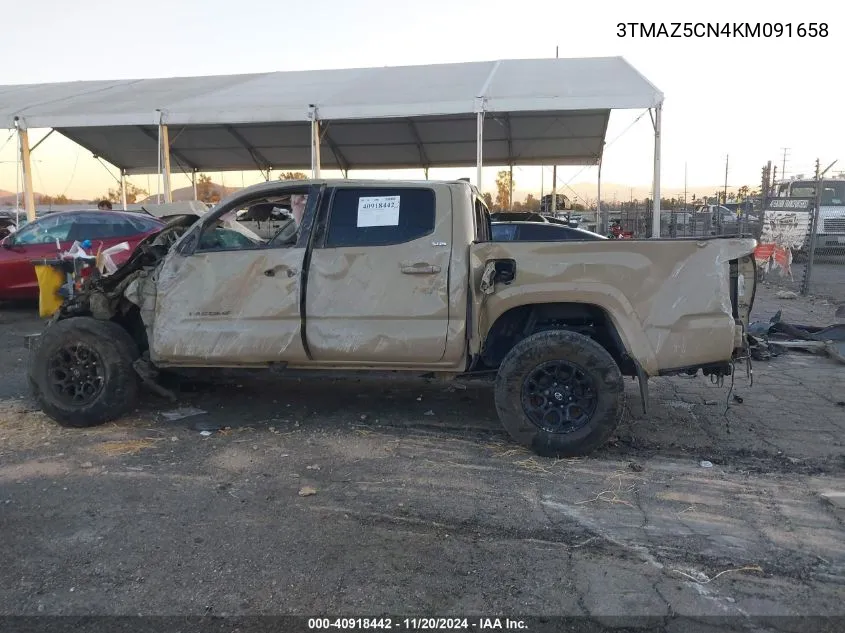 2019 Toyota Tacoma Sr5 V6 VIN: 3TMAZ5CN4KM091658 Lot: 40918442