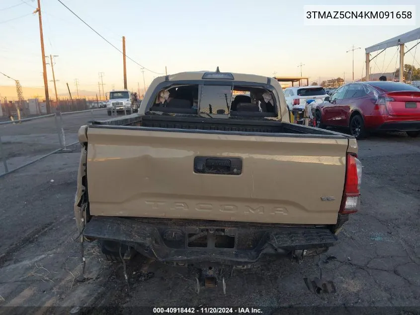 2019 Toyota Tacoma Sr5 V6 VIN: 3TMAZ5CN4KM091658 Lot: 40918442