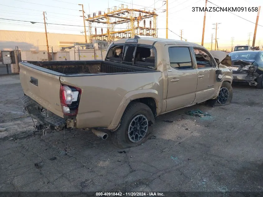 2019 Toyota Tacoma Sr5 V6 VIN: 3TMAZ5CN4KM091658 Lot: 40918442